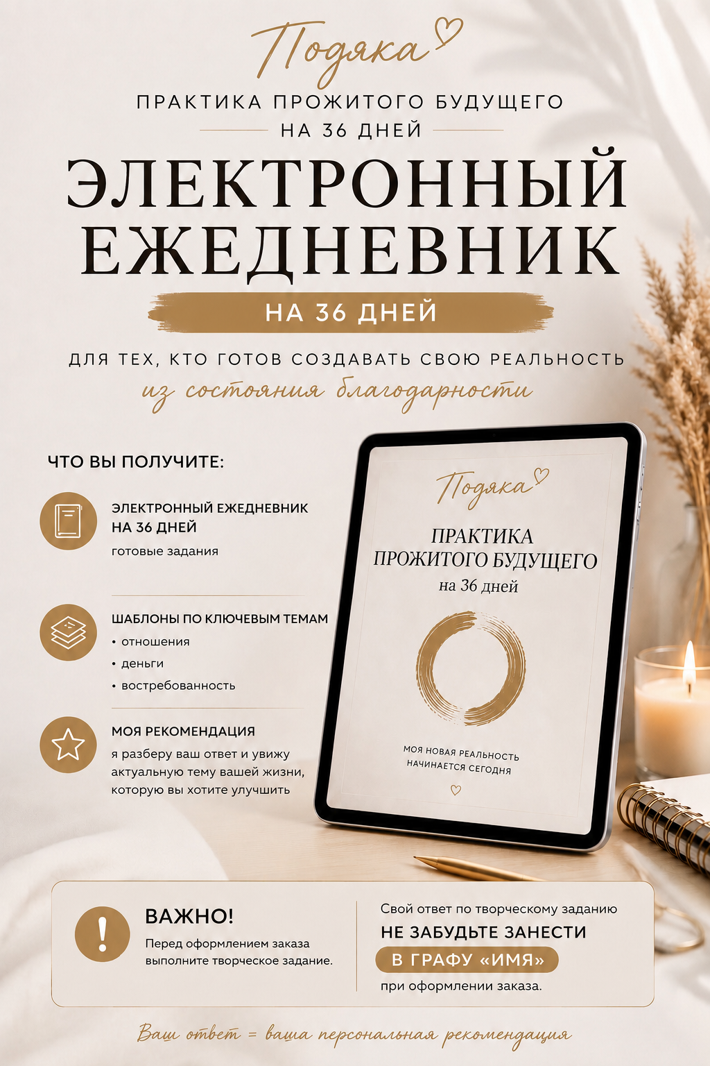Практика прожитого будущего (Подяка)